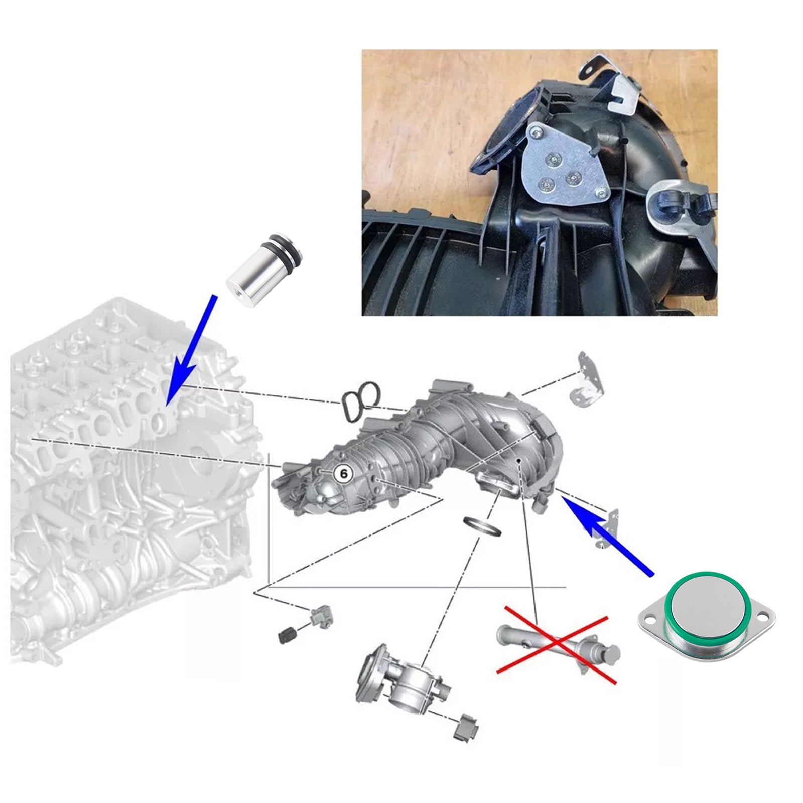 EGR Cooler Gasket Repair Replace kit for BMW N47 N47S 2.0 D E81 87 88 82 90 E84