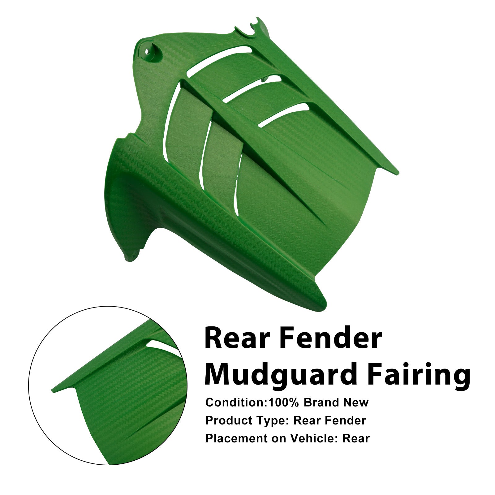 Rear Fender Mudguard Fairing For Kawasaki ZX-6R 636 2009-2025