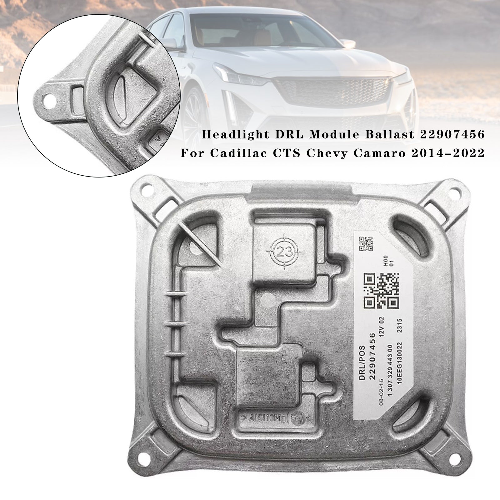 Headlight DRL Module Ballast 22907456 For Cadillac CTS Chevy Camaro 2014-2022