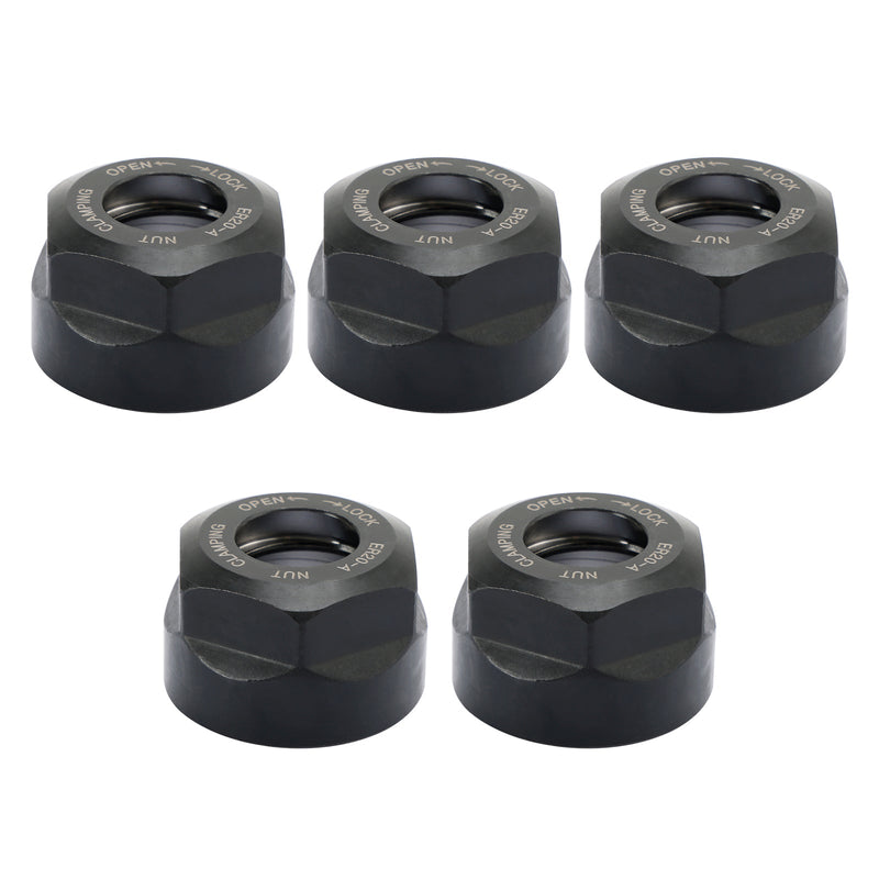 5Pcs ER20-A Type Collet Clamping Nut Chuck Holder CNC Milling Lathe Tool Holder