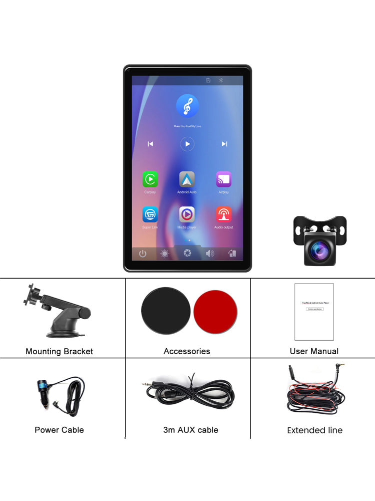8-inch Full Touch Screen Apple CarPlay Android Auto Switching Display AHD Camera