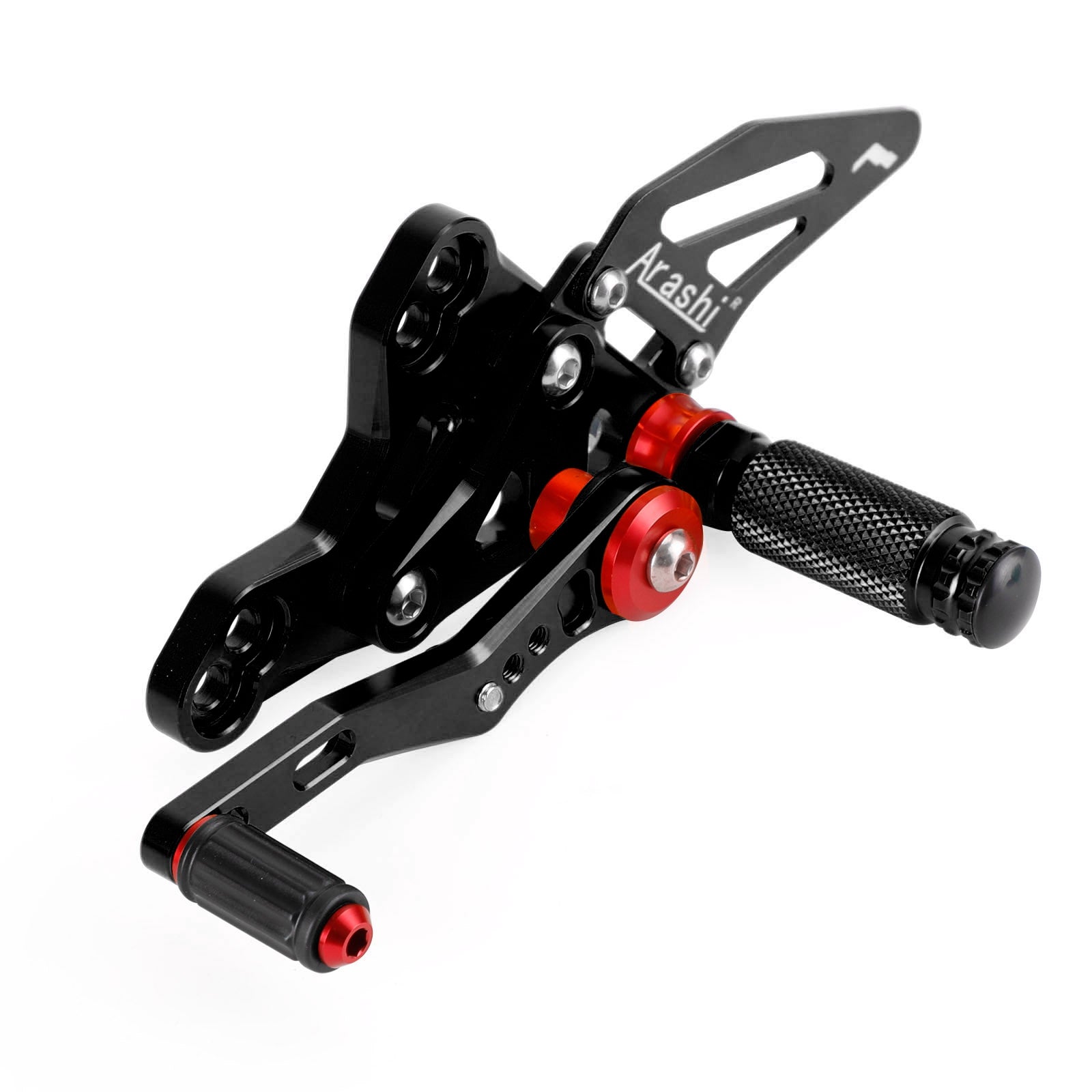 Black Rearsets Adjustable Foot Pegs Rest For Honda CB650R CBR650R 2019-2023