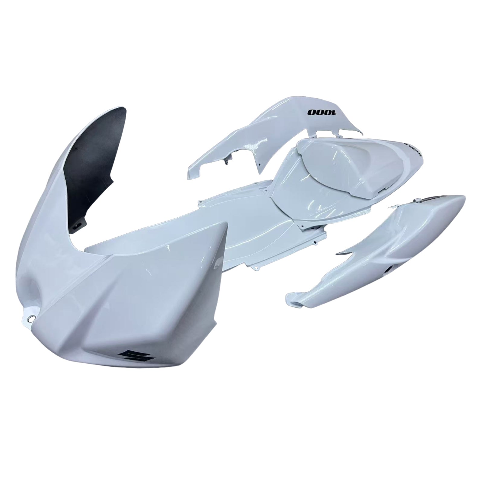 Fairings 2007-2008 Suzuki GSXR 1000 White GSXR  Generic