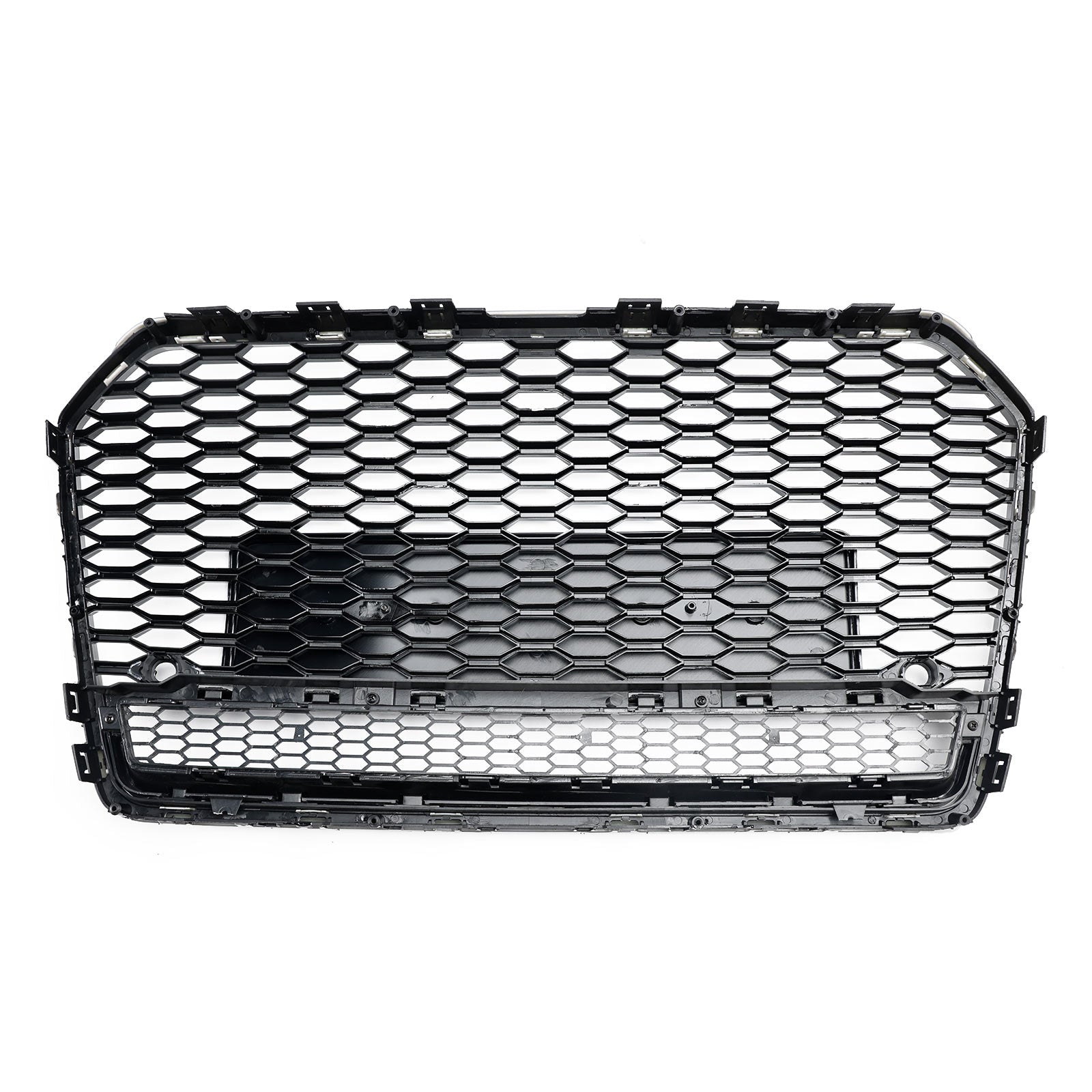2016-2018 Audi S6 (C7) C7PA Facelift RS6 Style Honeycomb Mesh Front Grill Grille Black