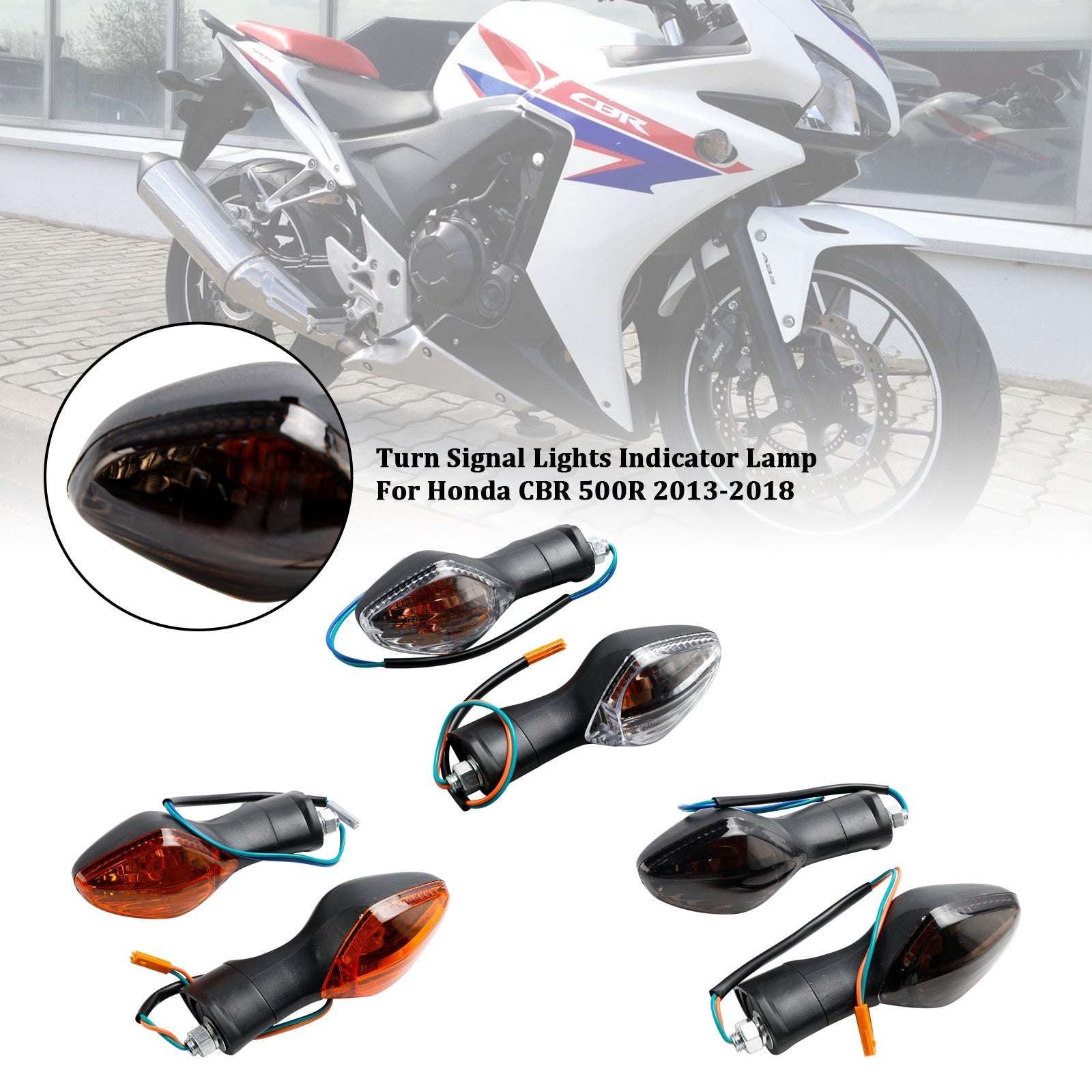 Turn Signal Lights Indicator Lamp For Honda CBR500 CBR650F CTX700 MSX125