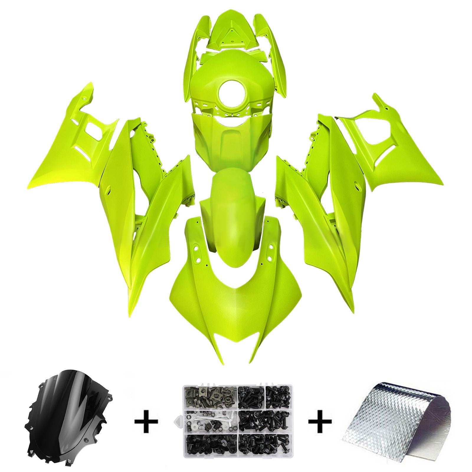 Injection Fairing Kit Bodywork Plastic ABS fit For Yamaha YZF-R3 R25 2019-2021