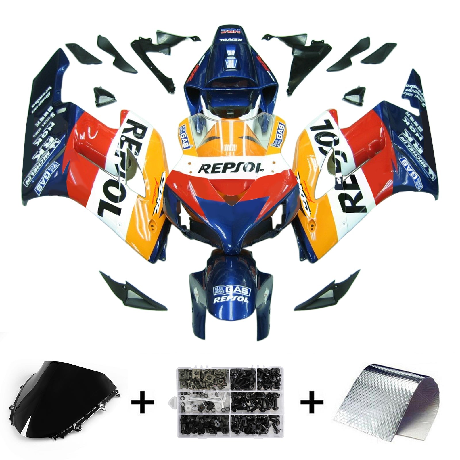 Honda CBR1000RR 2004-2005 Fairing Kit Bodywork Plastic ABS