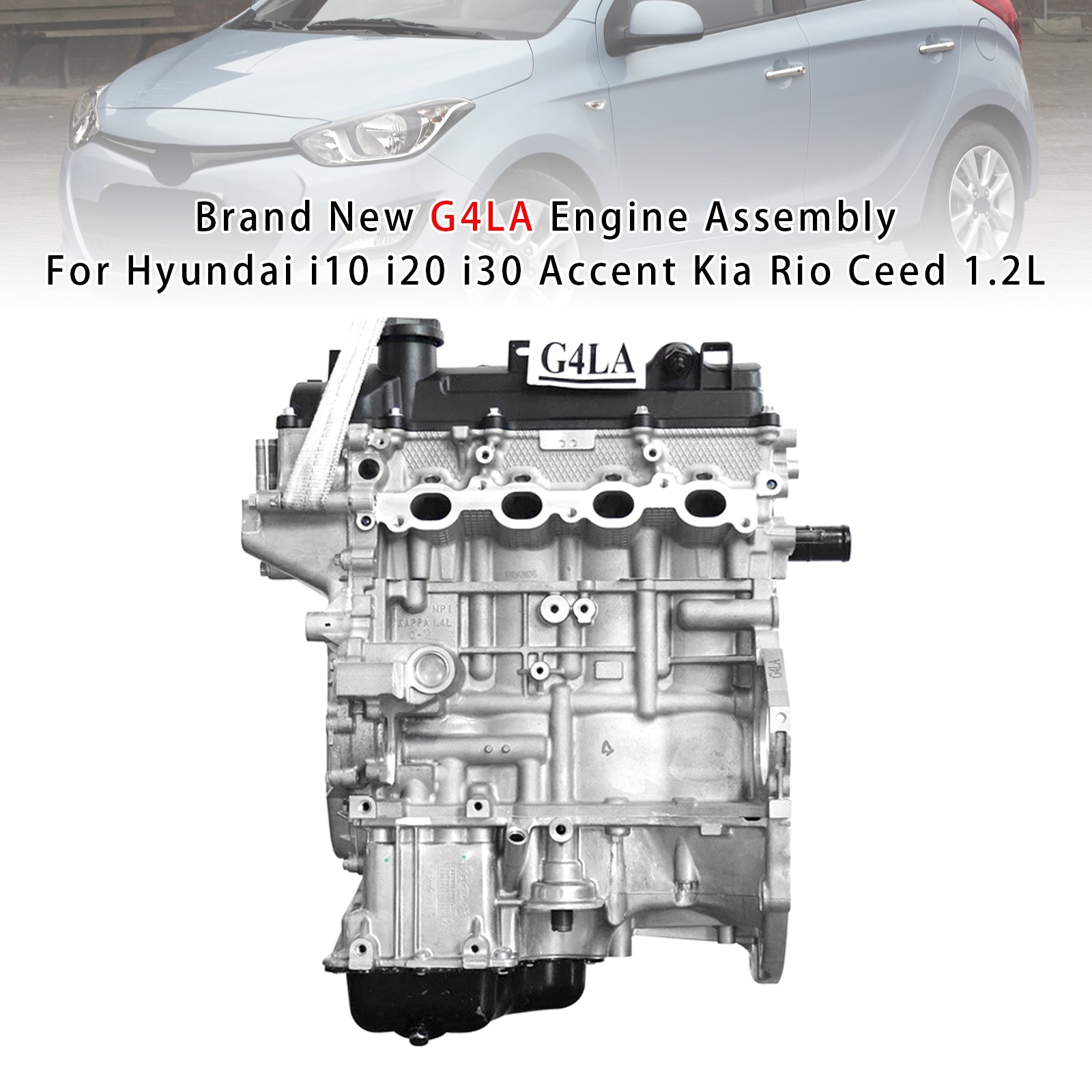 Brand New G4LA Engine Assembly For Hyundai i10 i20 i30 Accent Kia Rio Ceed 1.2L