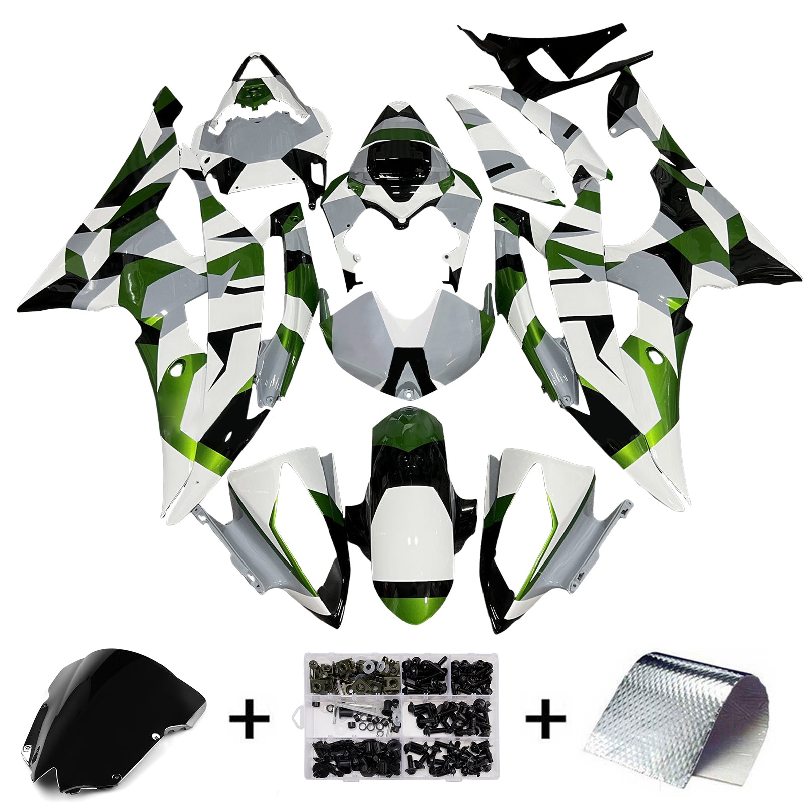 Injection Fairing Kit Bodywork Plastic ABS For Yamaha YZFR6 YZF-R6 2008-2016