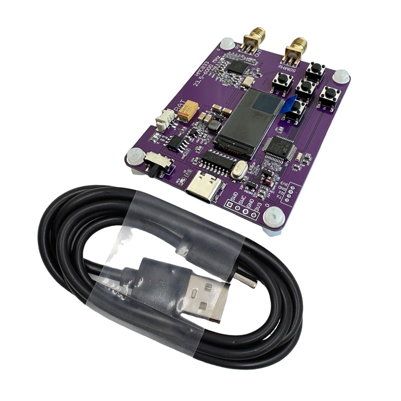 6GHz RF Signal Generator 23.5-6000MHz Keypad Version Oled Screen Display HMC833