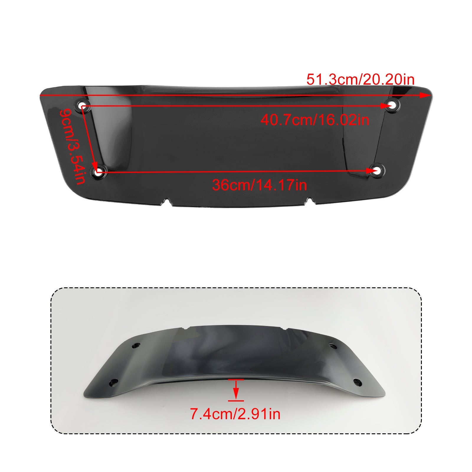 Windshield WindScreen fit for CVO Street Glide FLHXSE 2023 2024 Wave