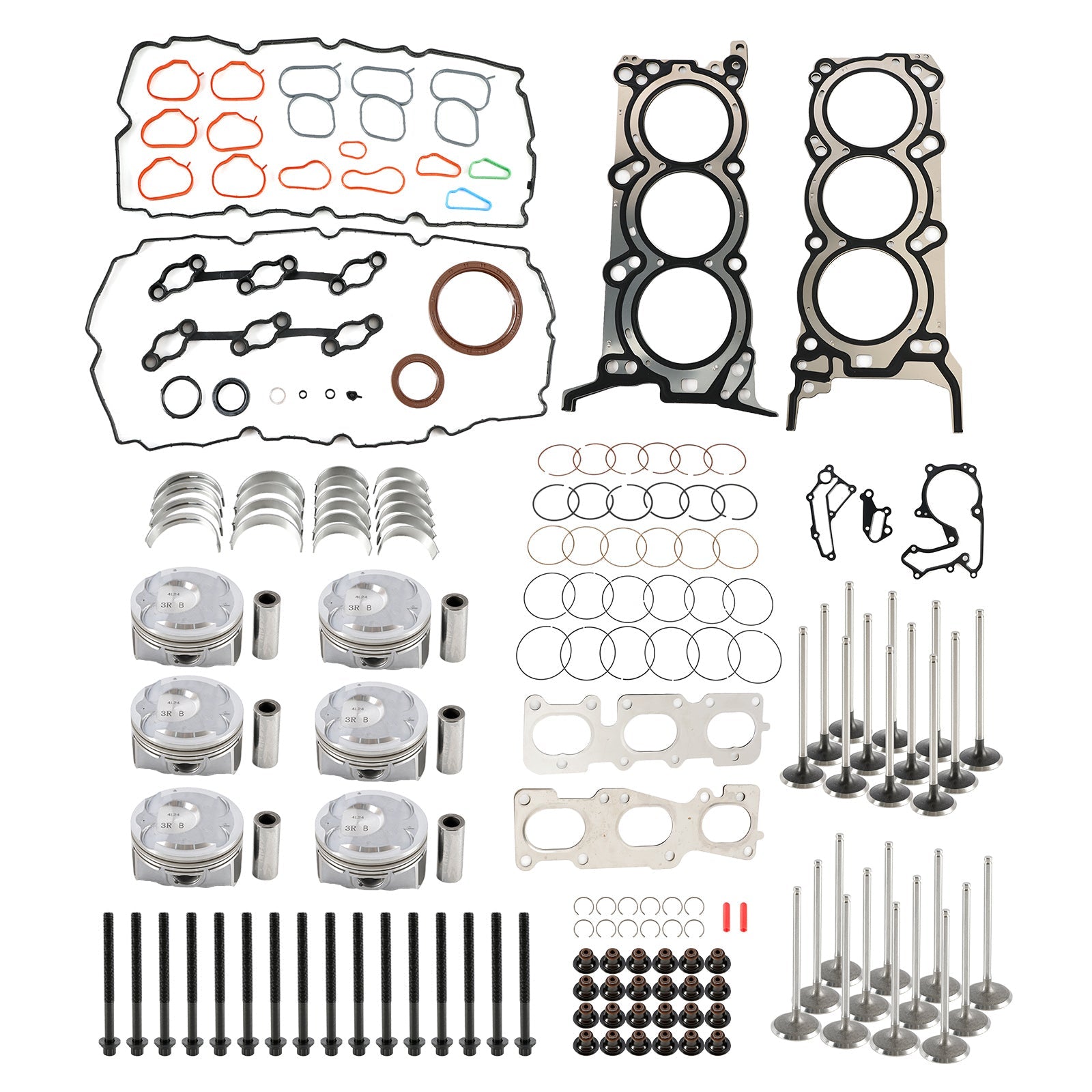 2013-2019 Hyundai Santa Fe 3.3L G6DH 3.3L Engine Rebuild Pistons Gaskets Bearings Kit