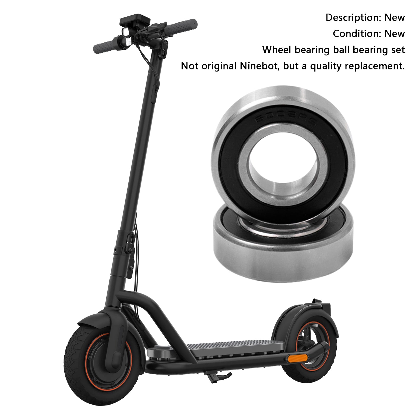 2pcs Electric Scooter Front Wheel ball Bearings For Ninebot MAX G30 G30D