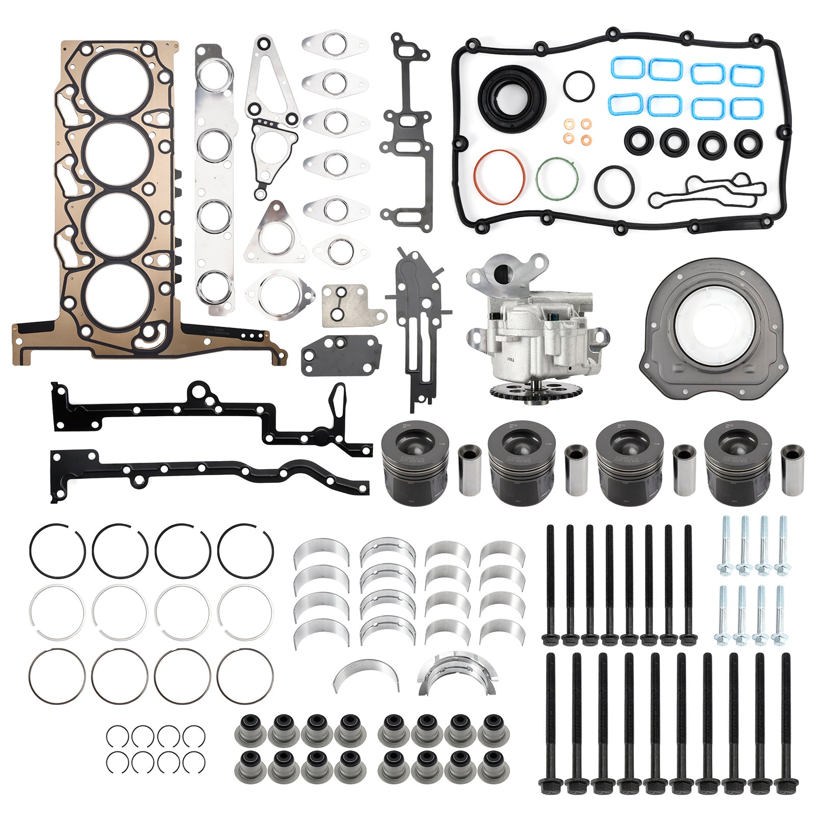 Engine Rebuild Kit for Ford Transit & Ranger 2.2 TDCi RWD Duratorq BK3Q-6051-C1C 9677428680