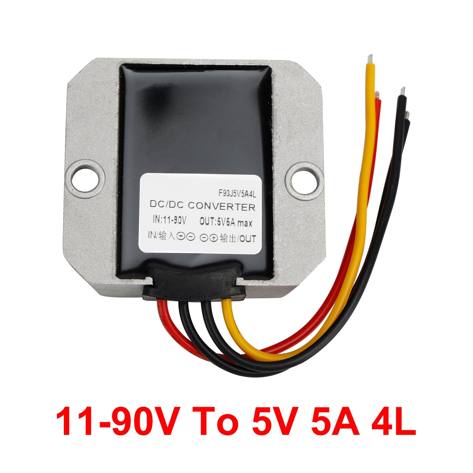 5A Waterproof DC/DC Converter Power Supply Regulator 11-90V Step Down To 5V
