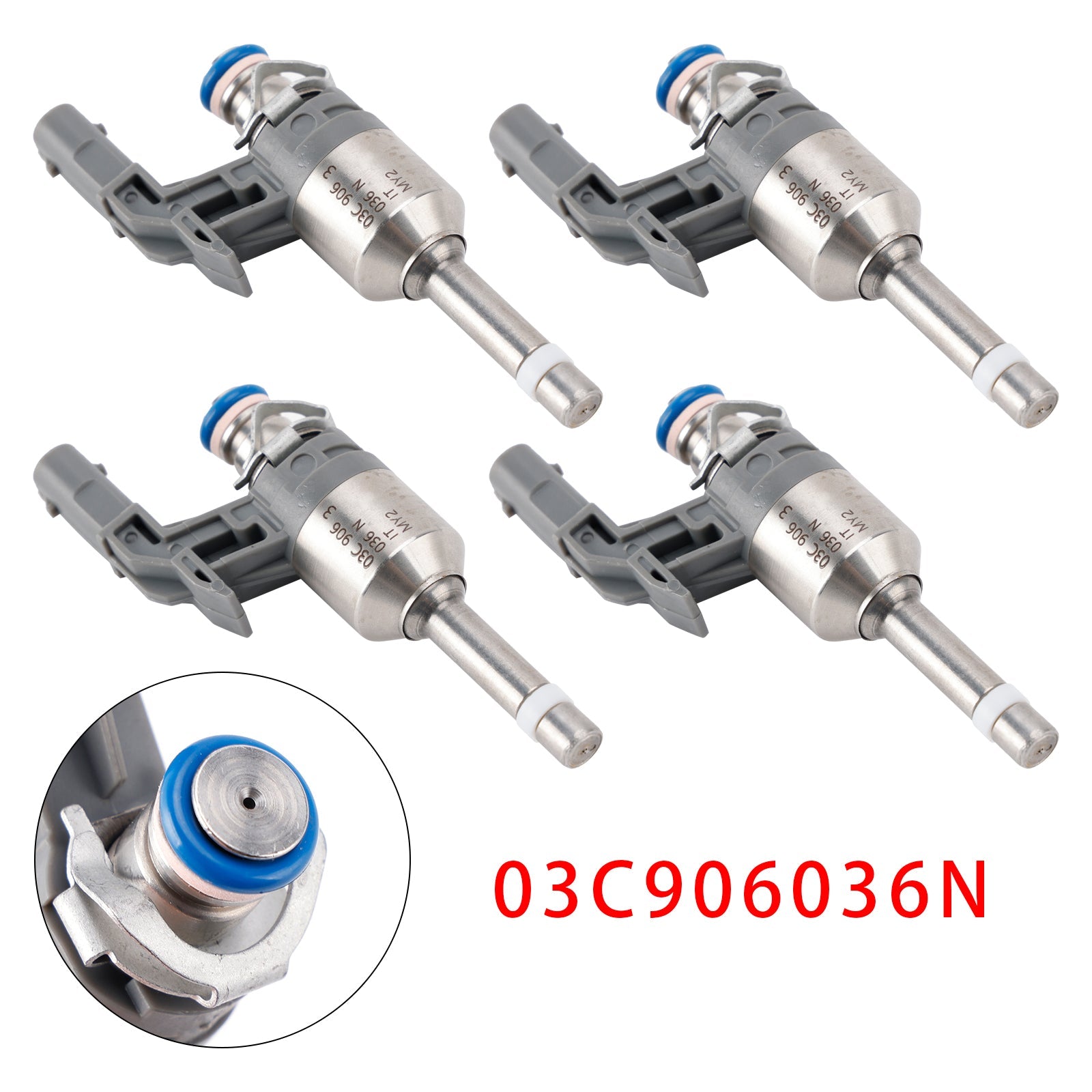 4Pcs Fuel Injector For Audi Seat Skoda VW 1.4 TSI TFSI GTI RS 03C906036N