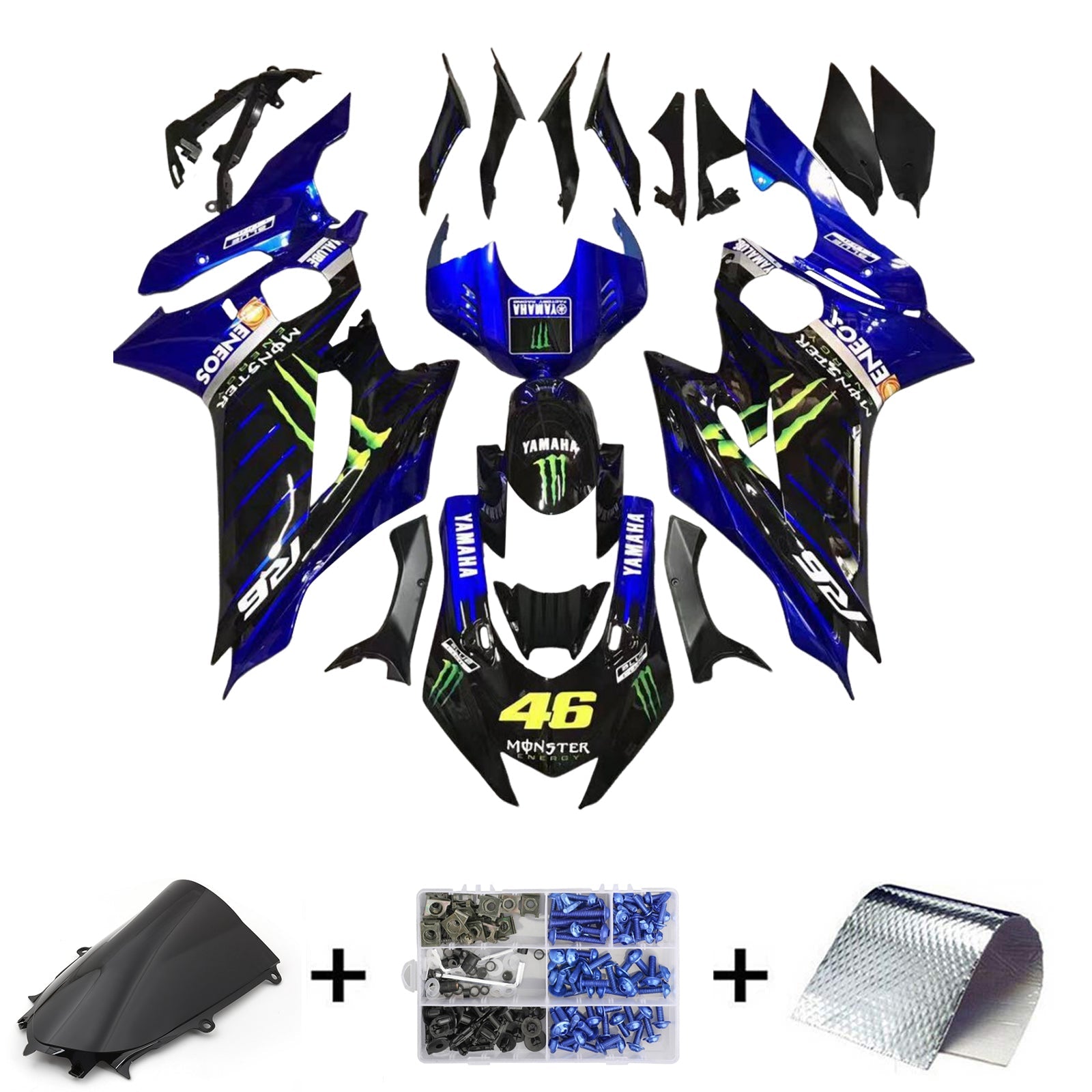 Yamaha YZF-R6 2017-2023 Fairing Kit Bodywork Plastic ABS