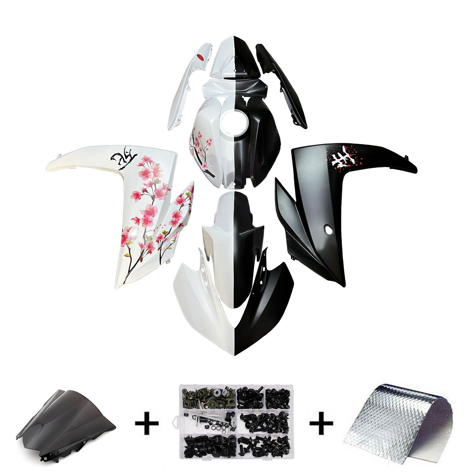 Injection Fairing Kit Bodywork ABS For Yamaha YZF-R3 2014-2018 R25 2015-2017