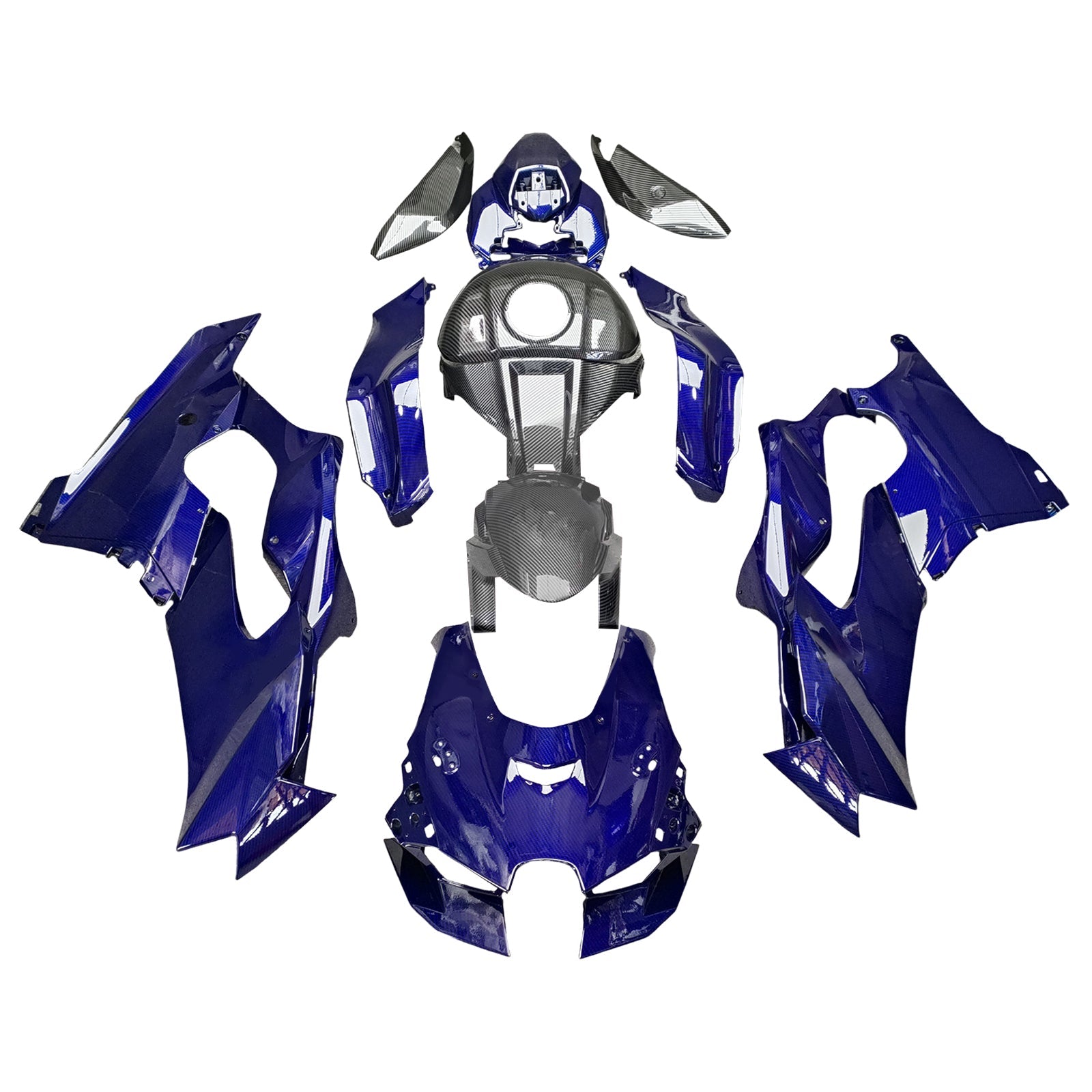 Injection Fairing Kit Bodywork ABS fit For Kawasaki ZX-10R ZX-10RR 2021-2025