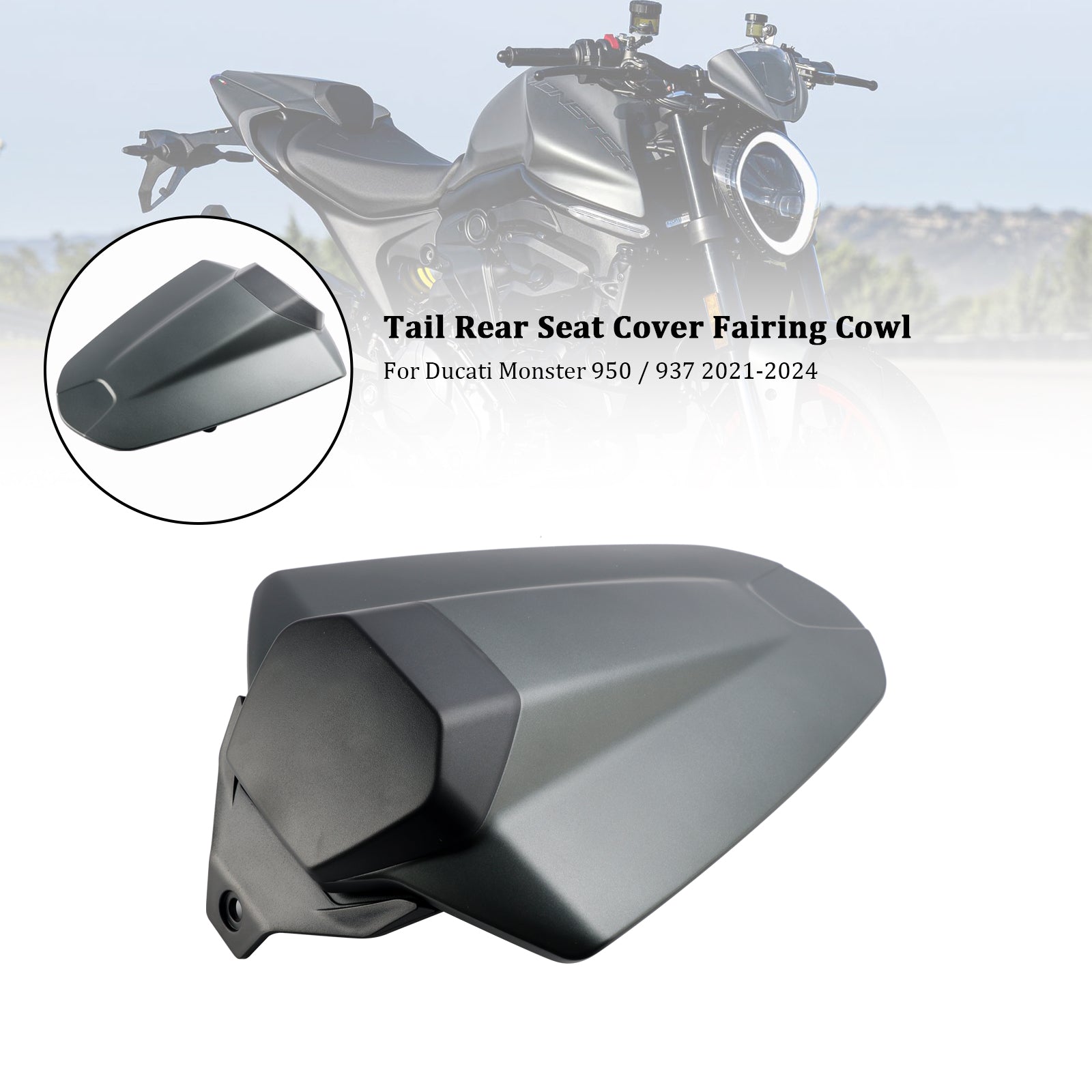 Tail Rear Seat Cover Fairing Cowl For Ducati Monster 950 937 2021-2024