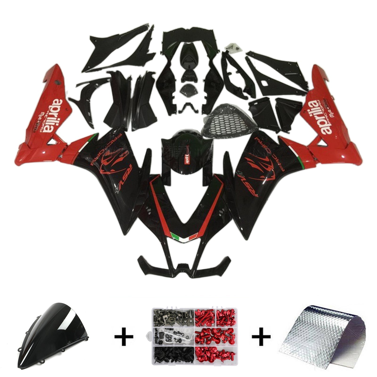 Amotopart Aprilia RSV4 1000 2009-2015 Fairing Kit Bodywork Plastic ABS