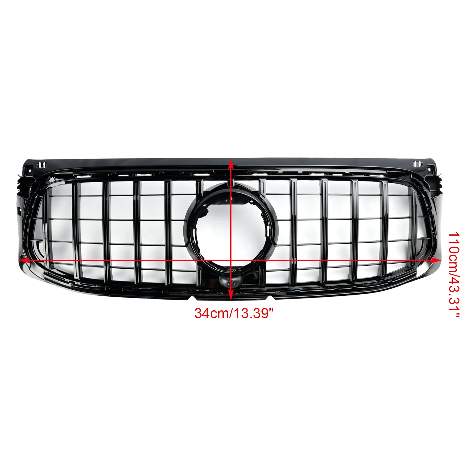 Mercedes Benz GLB X247 2020-2023 AMG-Line Gloss Black Front Bumper Grille