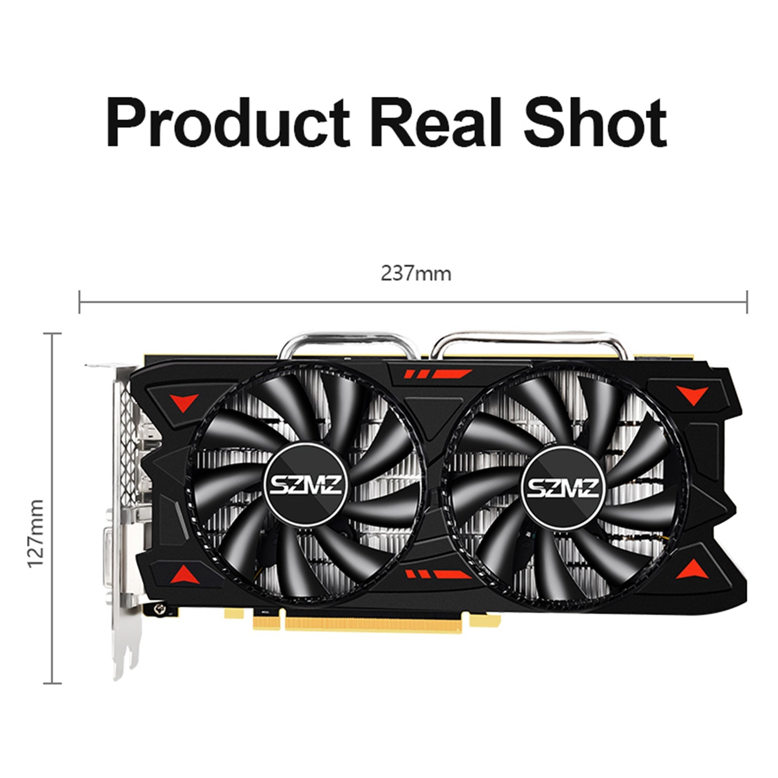 RX580 8G Dual Fans Independent Graphics Card Desktop Computer Lighting Card