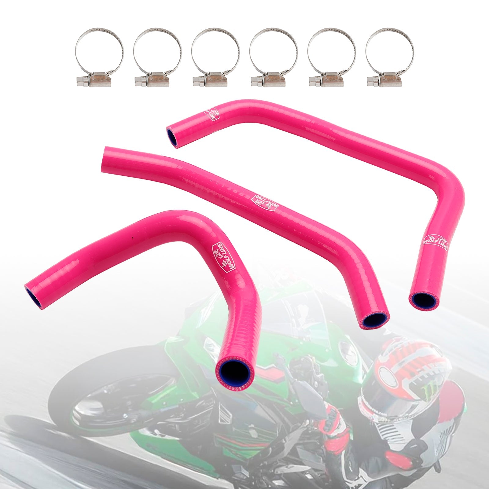 Silicone Radiator coolant Hose kit For Kawasaki ZX4R ZX-4RR 2023-2024