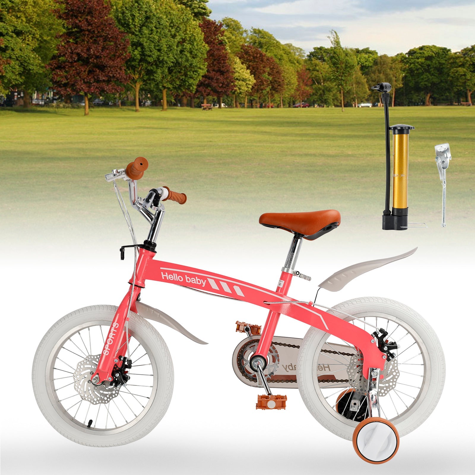 16 inches kid's bike children bicycle with auxiliary wheels