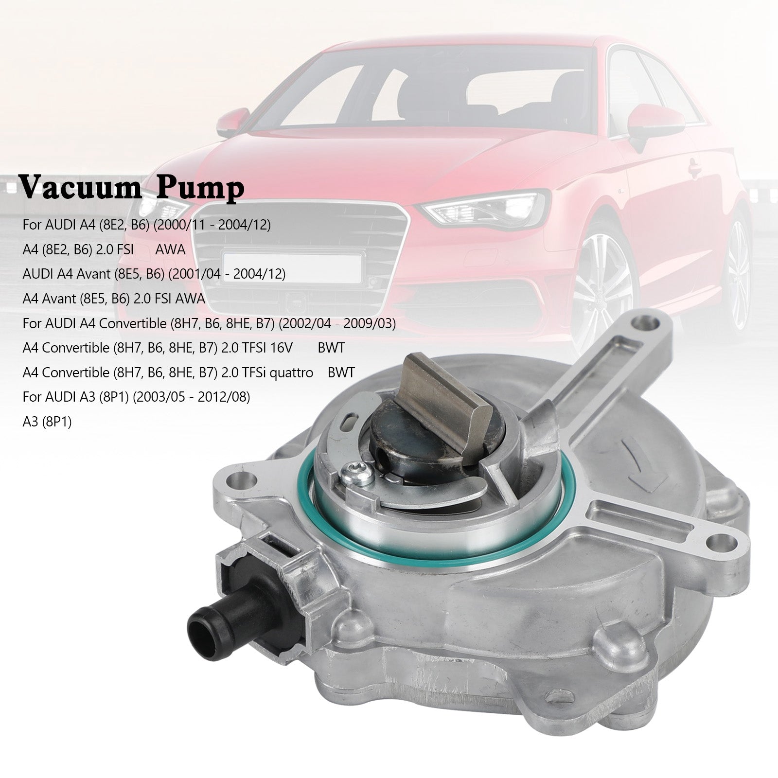 Vacuum Pump 06D145100G For Audi A3 A4 Seat Leon Exeo VW Golf V EOS 2.0 TFSI