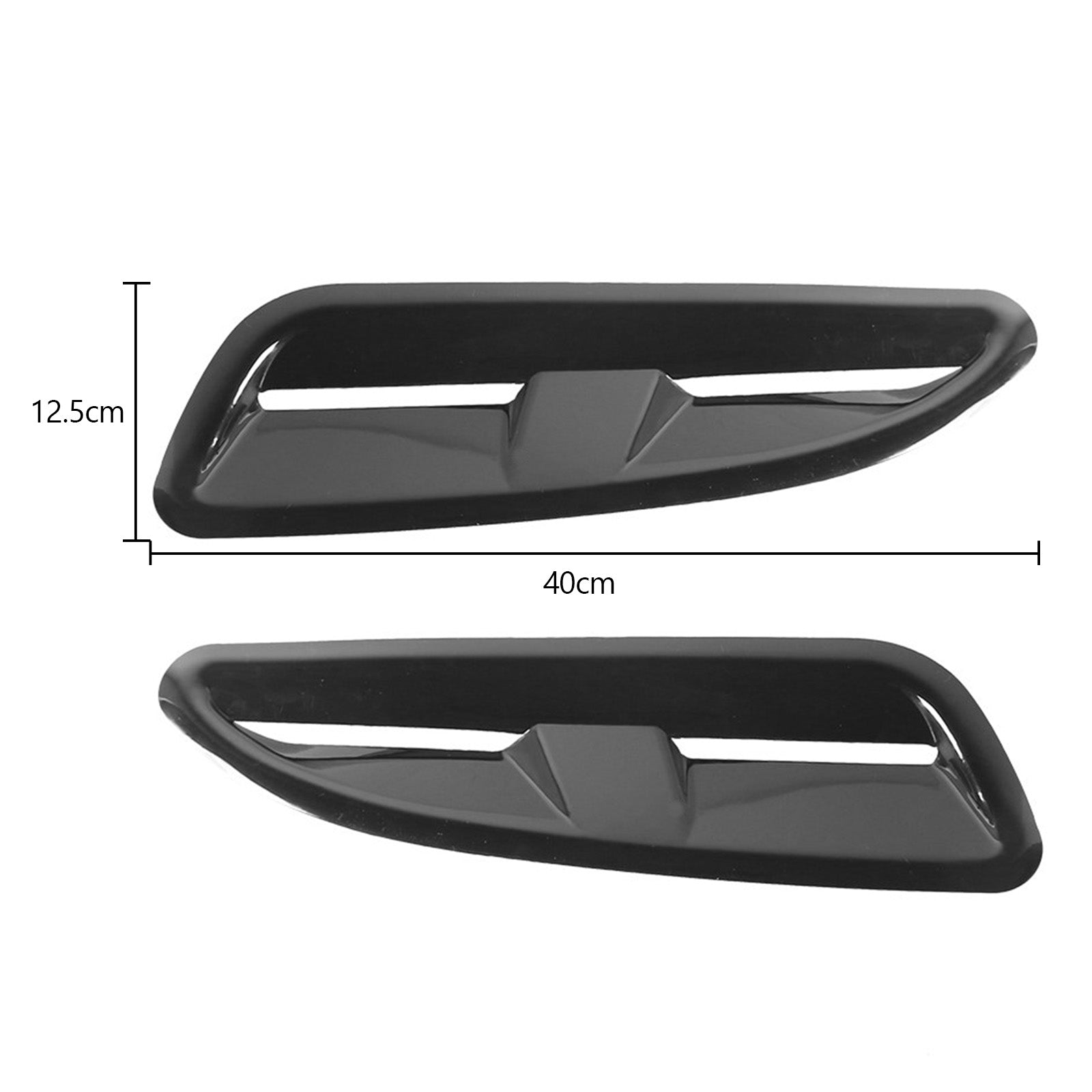 ABS Plastic Bonnet Vents Gloss Black Finish For Jaguar Xkr Style Rs Vxr Ford Bmw