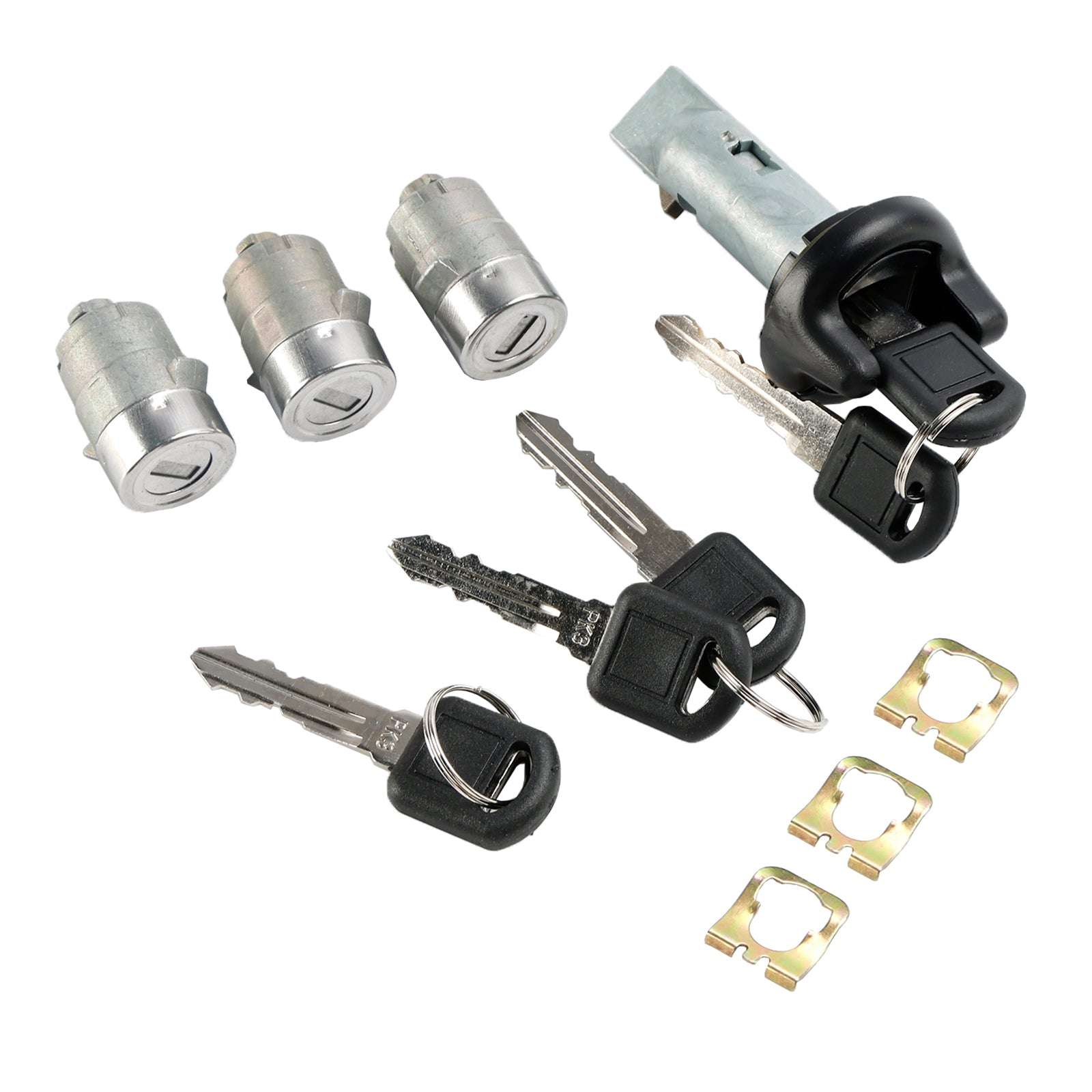 Ignition Key Switch Cylinder &amp; 3 Door Lock Set W/2 Keys For Suburban Tahoe 1998-1999