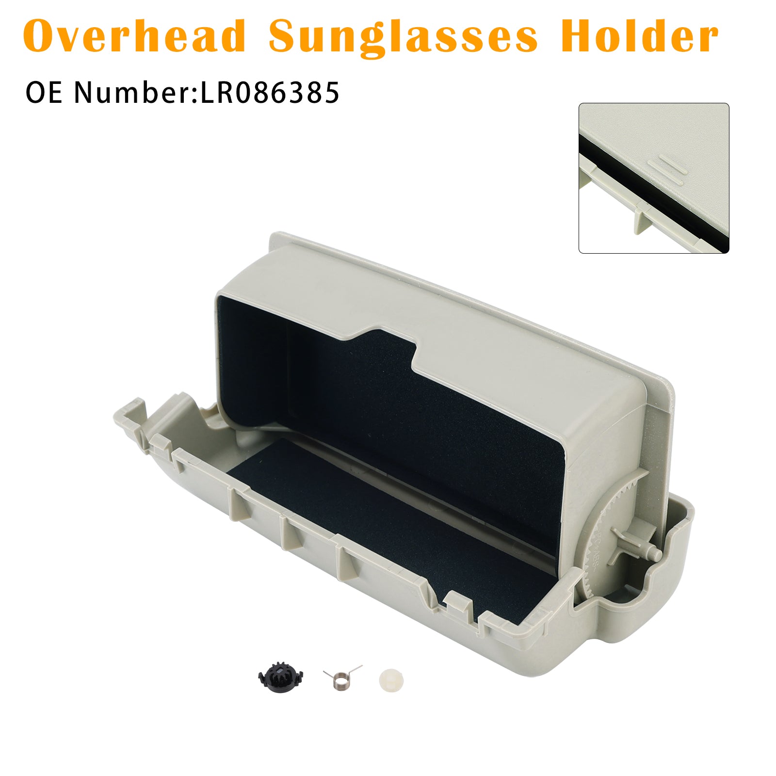 Overhead Sunglasses Holder LR086385 For 2010-2018 Land Rover Range Rover Evoque with Cirrus Headliner models