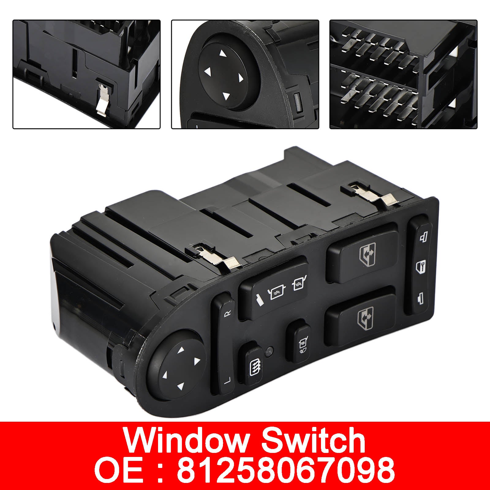 81258067098 81258067045 Window Switch Front Left Side for MAN TGA TGM TGL