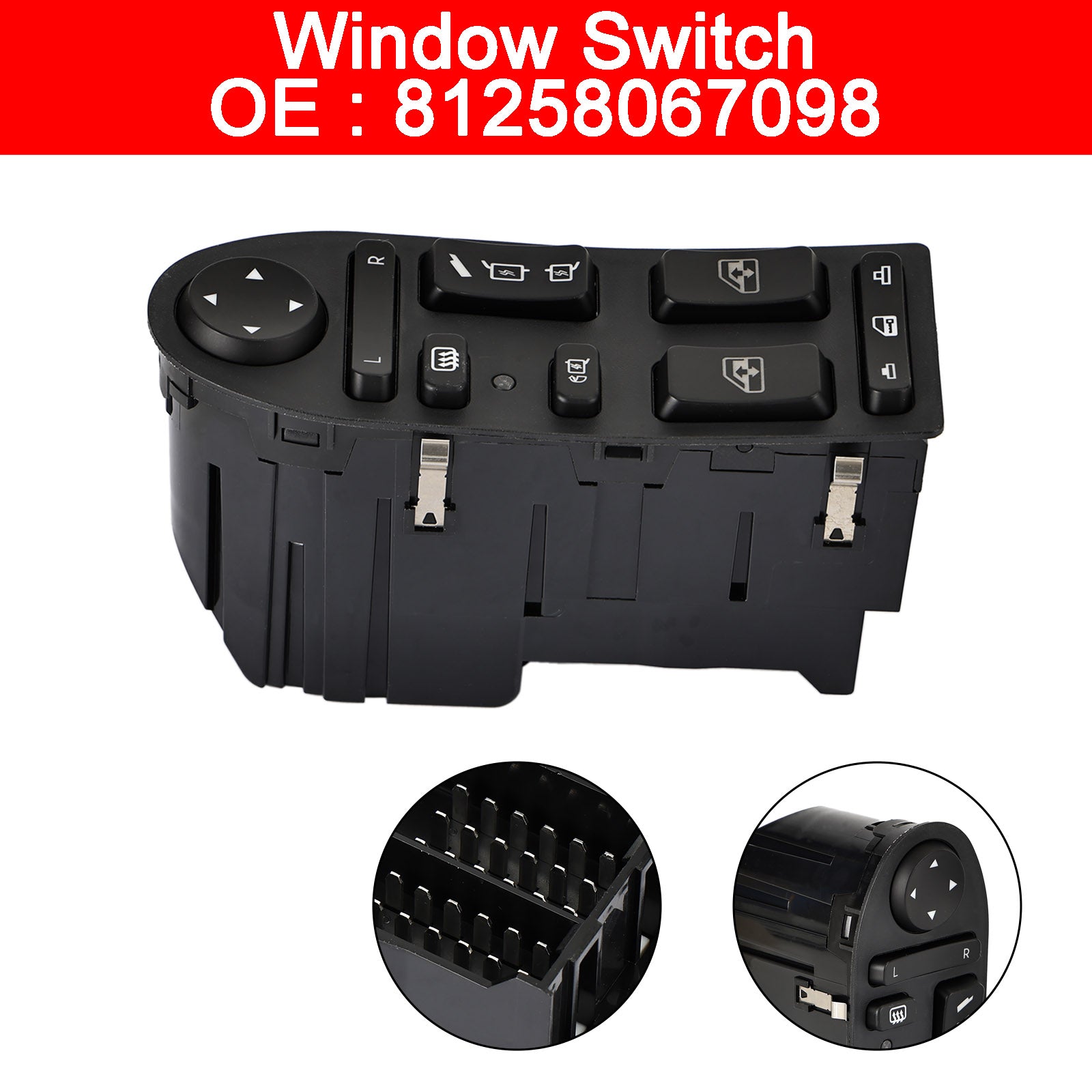 81258067098 81258067045 Window Switch Front Left Side for MAN TGA TGM TGL