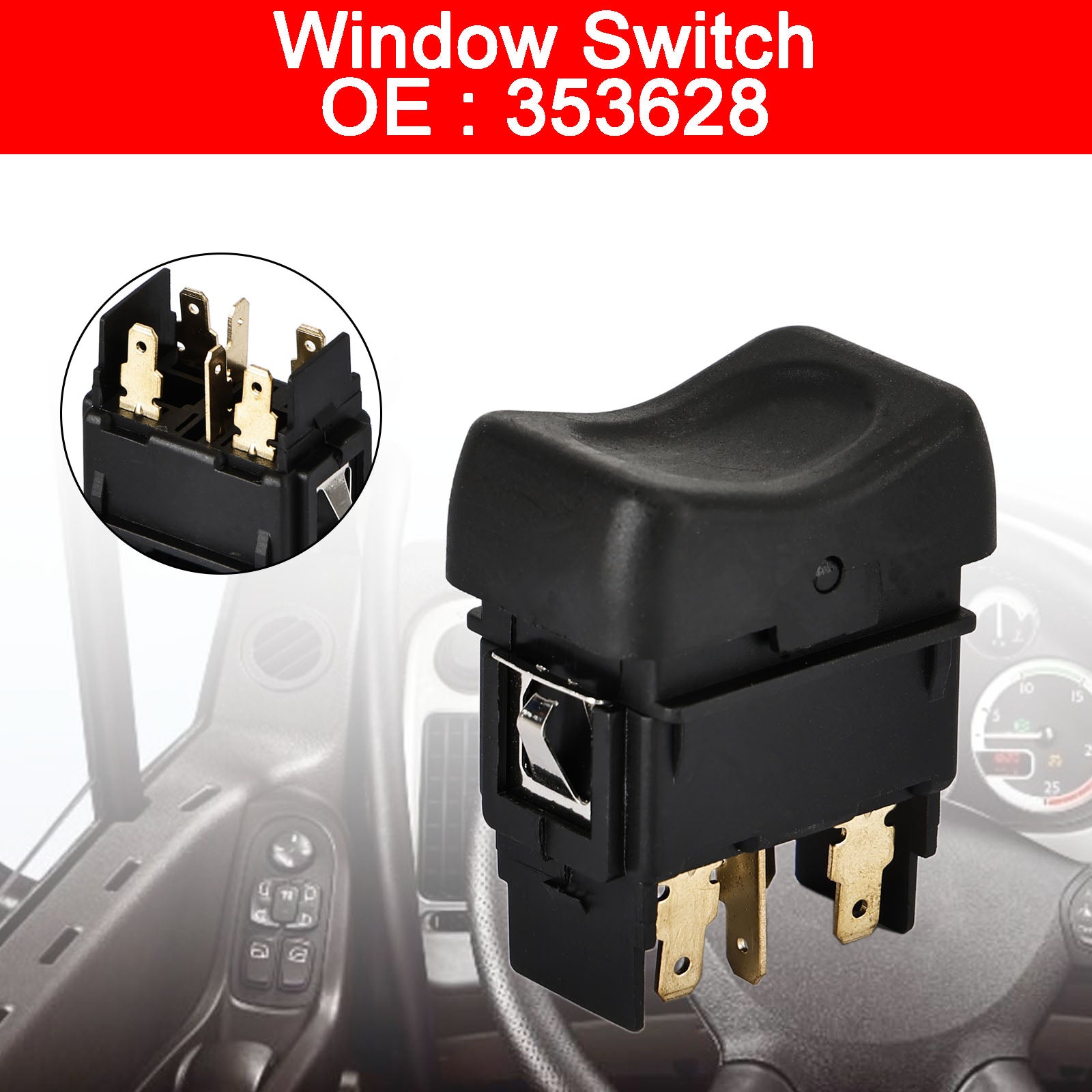 353628 Electric Window Switch Button for Scania Serie 3 43-Serie 4-Serie