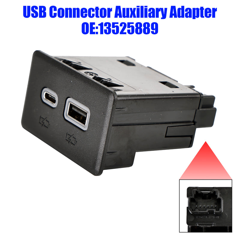 USB Connector Auxiliary Adapter 13525889 for Silverado Sierra 1500 2500 3500