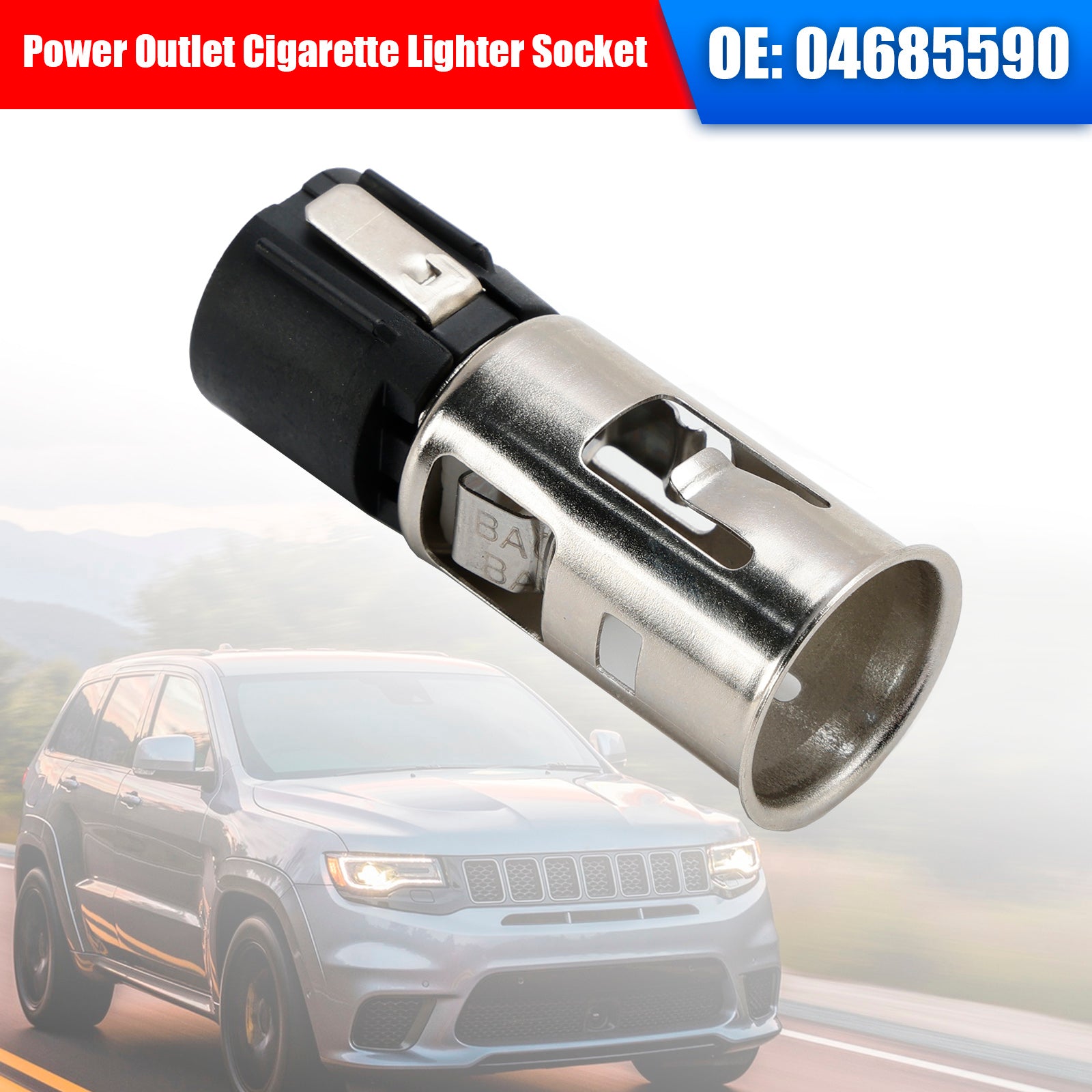 Power Outlet Cigarette Lighter Socket 04685590 For Dodge Ram