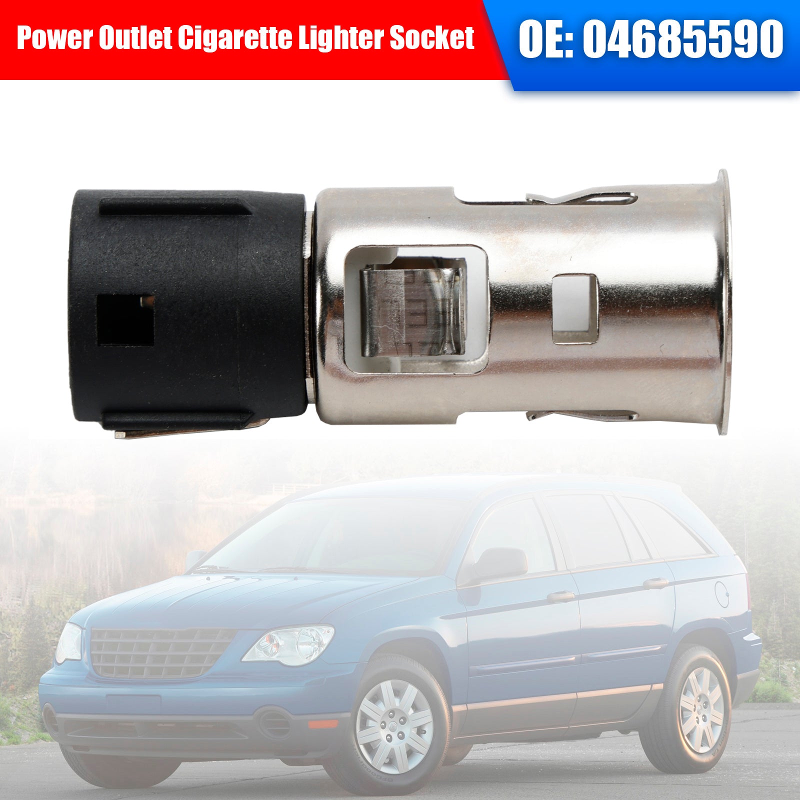 Power Outlet Cigarette Lighter Socket 04685590 For Dodge Ram