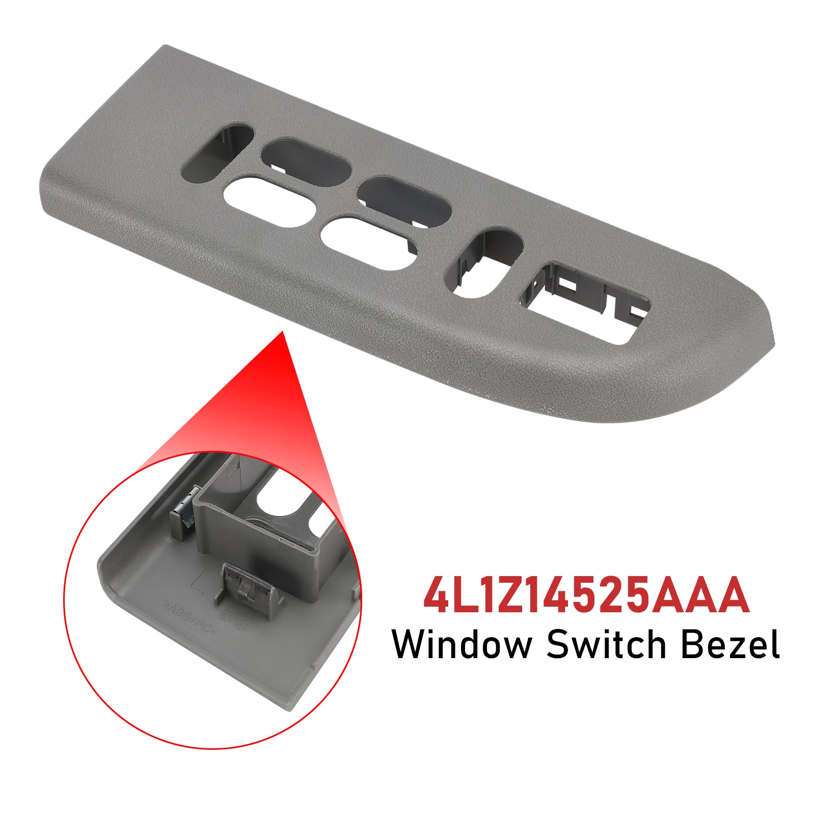 2003-2006 Ford Expedition (without Memory Seats) Window Switch Bezel Driver Side Front 4L1Z14525AAA