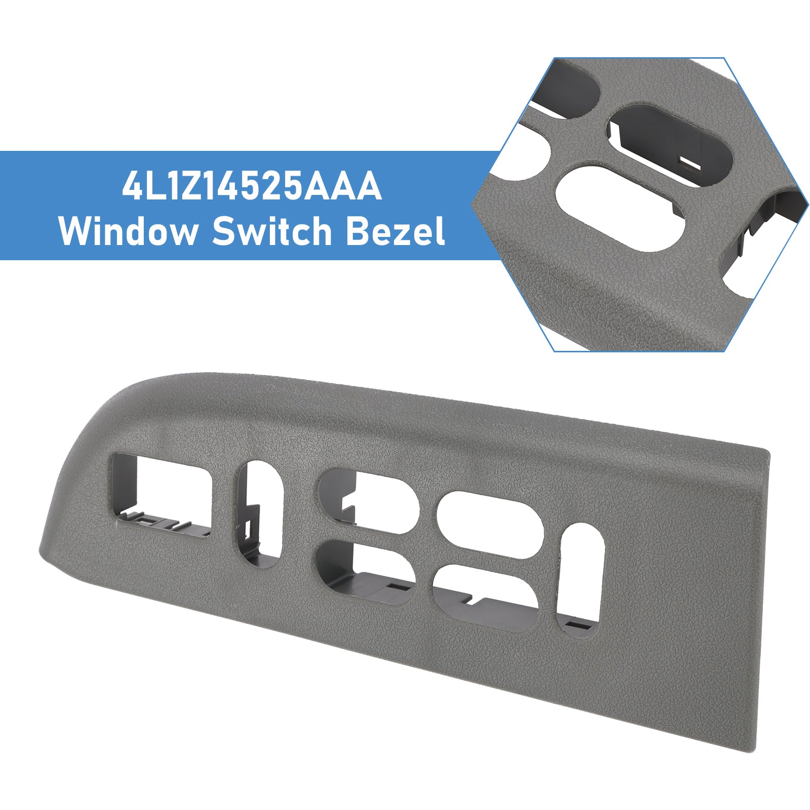 2003-2006 Ford Expedition (without Memory Seats) Window Switch Bezel Driver Side Front 4L1Z14525AAA