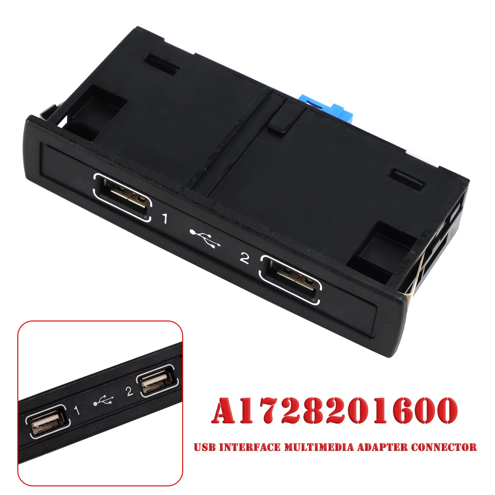 2012-2016 Mercedes-Benz GL (X166) USB Interface Multimedia Adapter Connector A1728201600