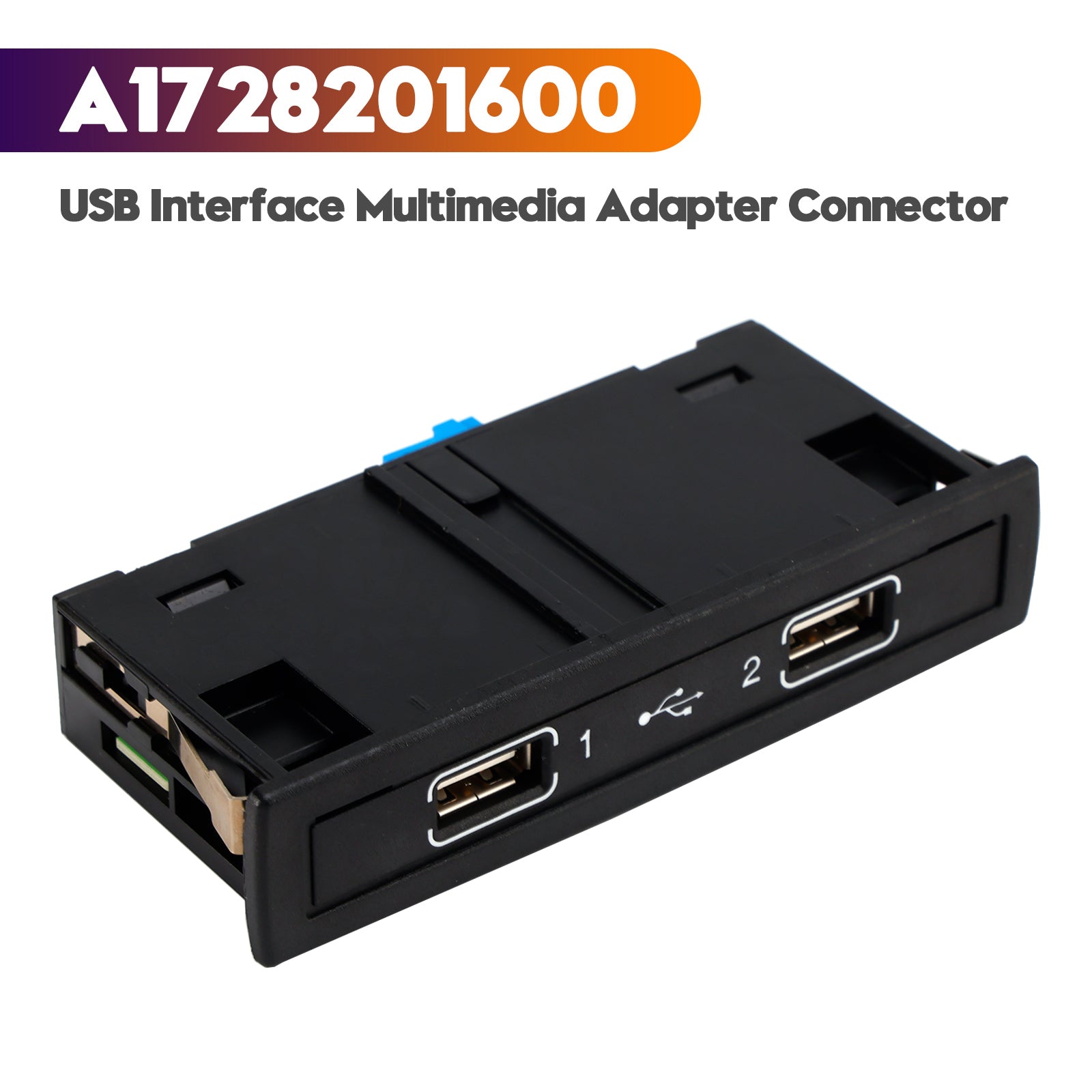 2016-2018 Mercedes-Benz SLC (R172) USB Interface Multimedia Adapter Connector A1728201600
