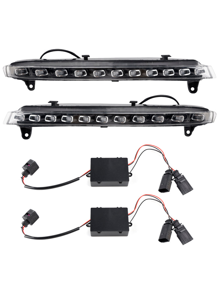 2007-2009 Audi Q7 4L Pair LED Daytime Running Light 4L0953041 4L0953042