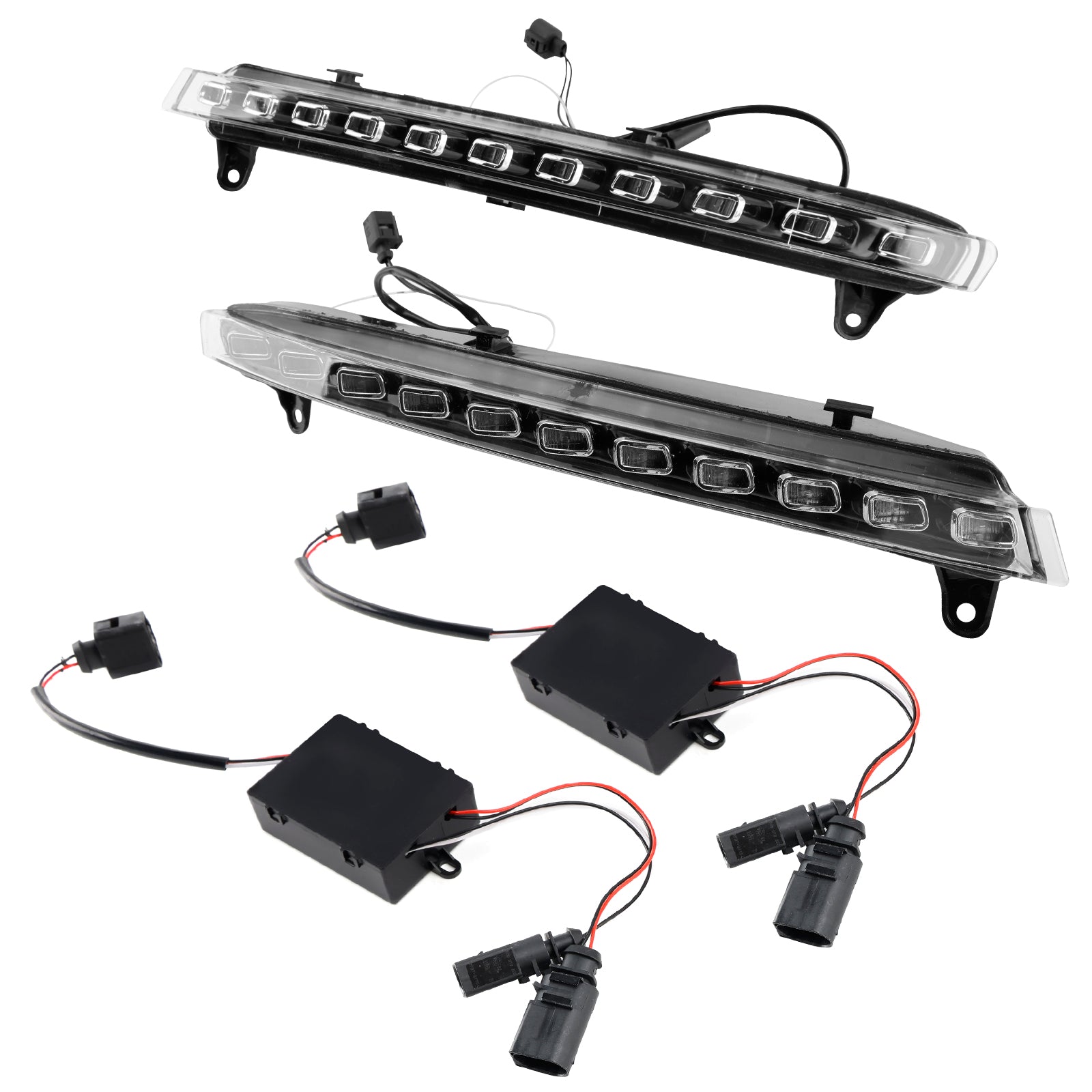 2007-2009 Audi Q7 4L Pair LED Daytime Running Light 4L0953041 4L0953042