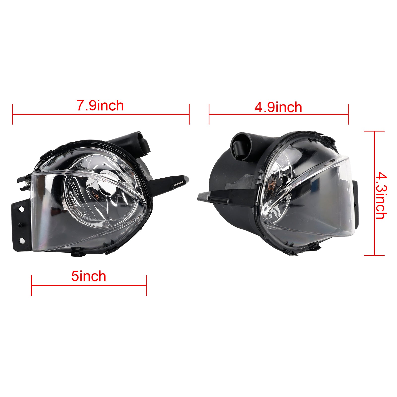 Pair Front Fog Light Lamps With Bulbs For  BMW E90 3-Serise  2006-2008