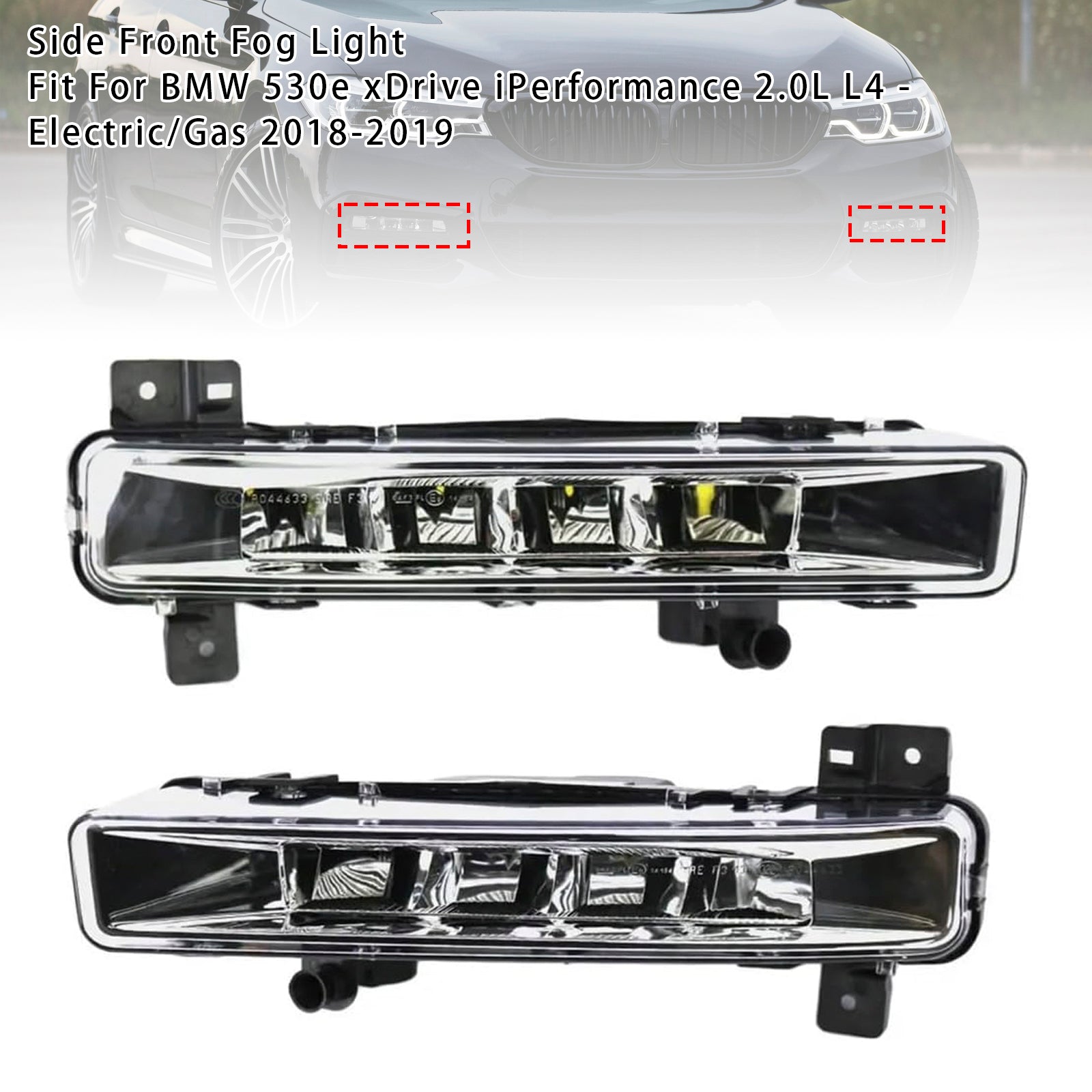 2009-2015 BMW X1 E84 Pair Front  Fog Light Without Bulb 63172993526