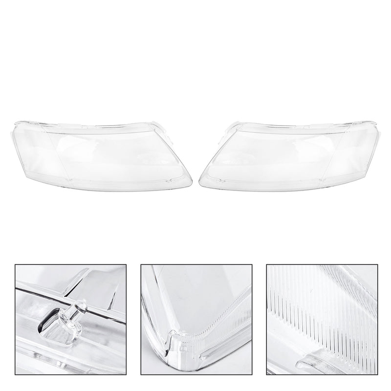 Audi A6 2006-2011 Left +Right Headlight Lens Plastic Cover Shell 4F0941003/04 Fedex Express