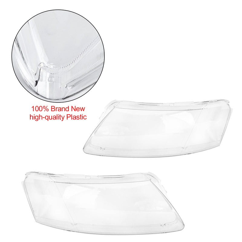 Audi A6 2006-2011 Left +Right Headlight Lens Plastic Cover Shell 4F0941003/04 Fedex Express