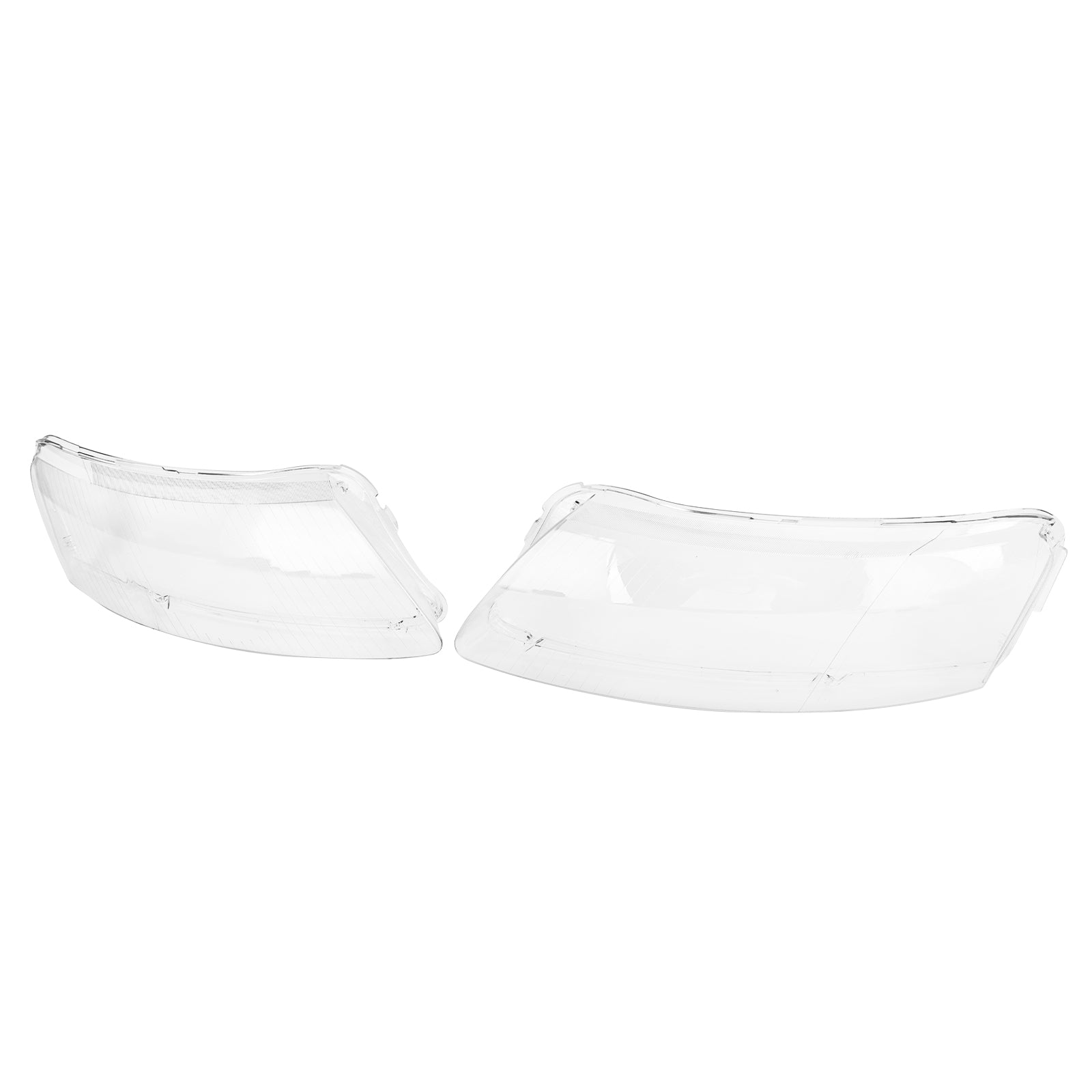 Audi A6 2006-2011 Left +Right Headlight Lens Plastic Cover Shell 4F0941003/04 Fedex Express